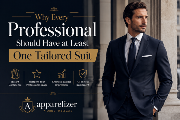 Why Every Professional Should Have at Least One Tailored Suit | Elevate Your Style with Apparelizer
