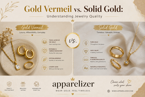 Gold Vermeil vs. Solid Gold: Understanding Jewelry Quality and Value