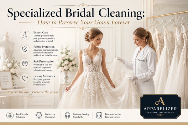 Specialized Bridal Cleaning: How to Preserve Your Gown Forever